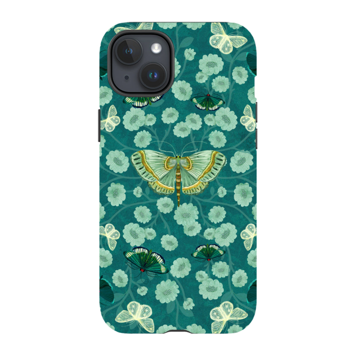 iPhone MagSafe Tough Case - Medium Moth 2 By Katherine Quinn