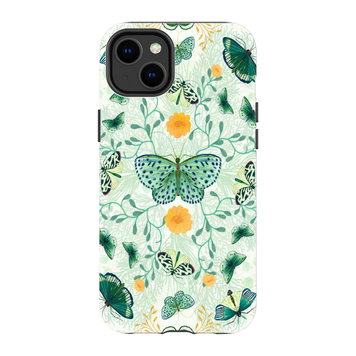 iPhone MagSafe Tough Case - Medium Moths 1 By Katherine Quinn
