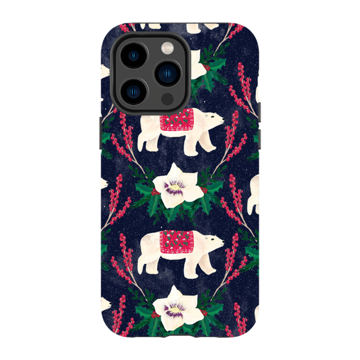 iPhone MagSafe Tough Case - Midnight Polar Bears By Abby Jacobs
