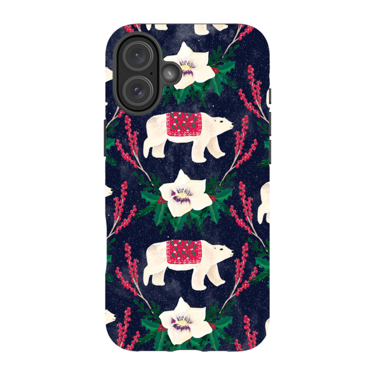 iPhone MagSafe Tough Case - Midnight Polar Bears By Abby Jacobs