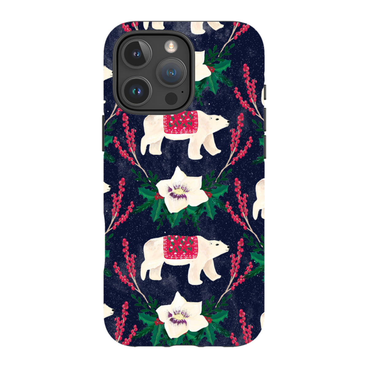 iPhone MagSafe Tough Case - Midnight Polar Bears By Abby Jacobs