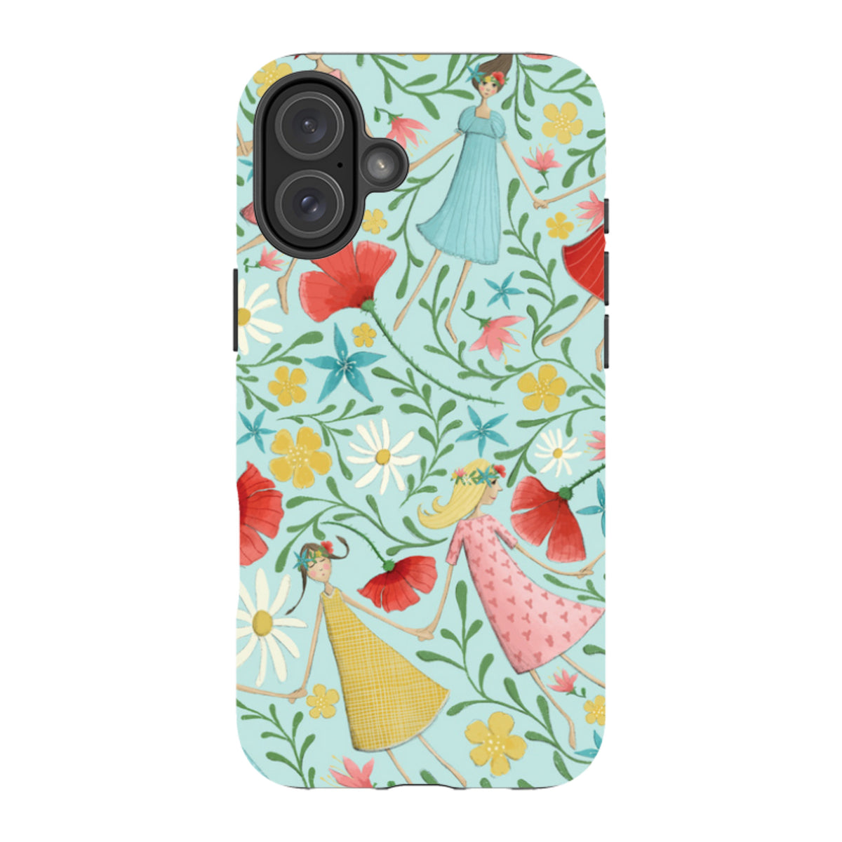 iPhone MagSafe Tough Case - Midsummer Dance Blue By Maja Lindberg
