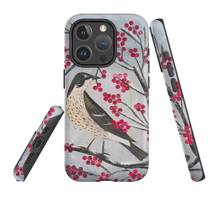 iPhone MagSafe Tough Case - Mistle Thrush By Tracey English