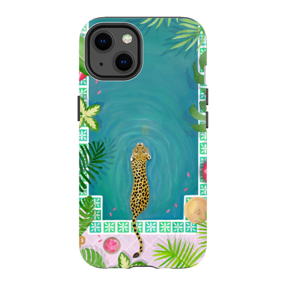 iPhone MagSafe Tough Case - Morocco Pool Leopard By Bex Parkin