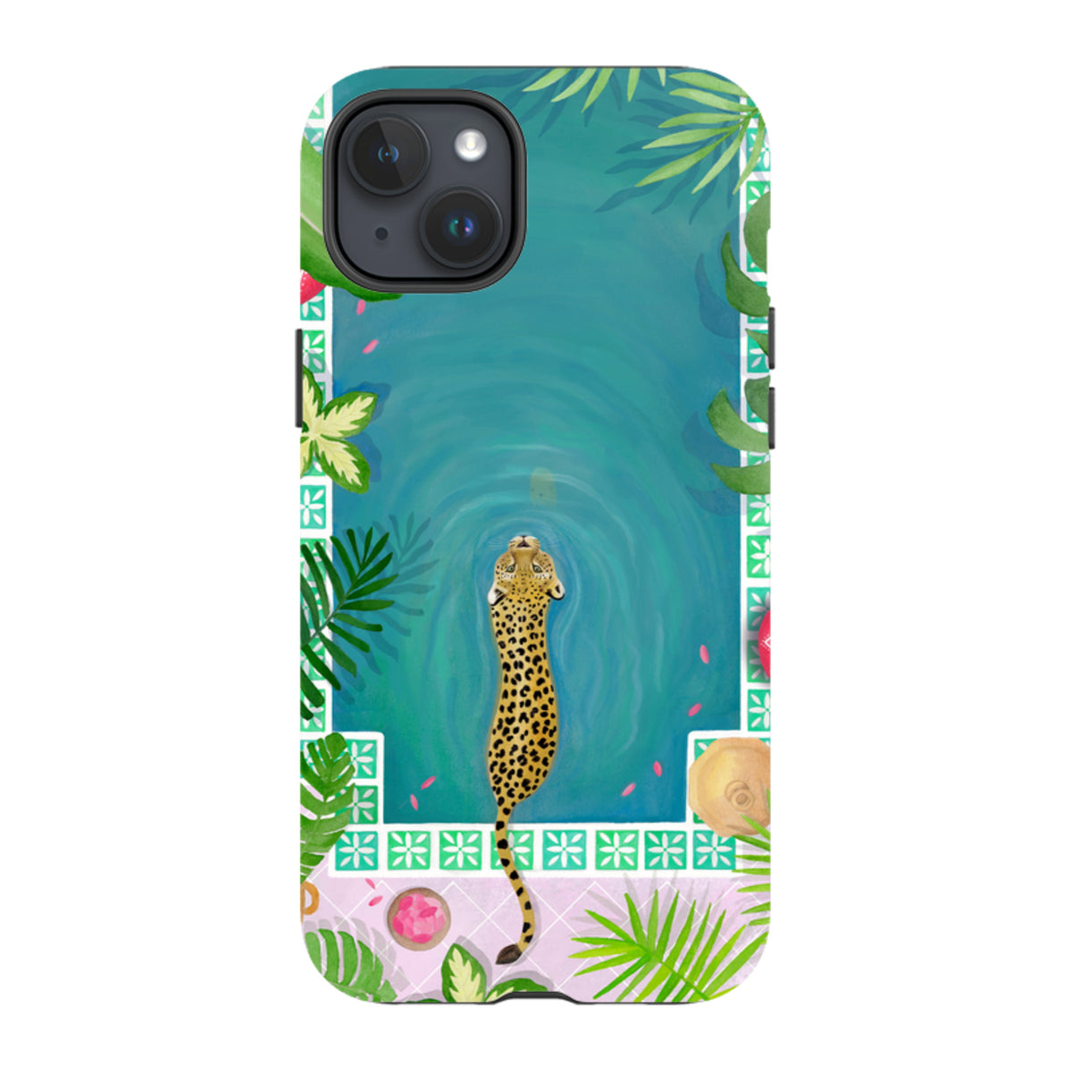 iPhone MagSafe Tough Case - Morocco Pool Leopard By Bex Parkin