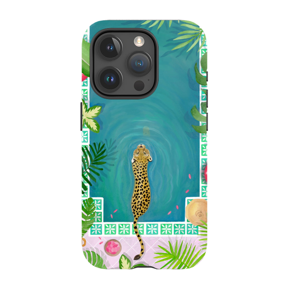 iPhone MagSafe Tough Case - Morocco Pool Leopard By Bex Parkin