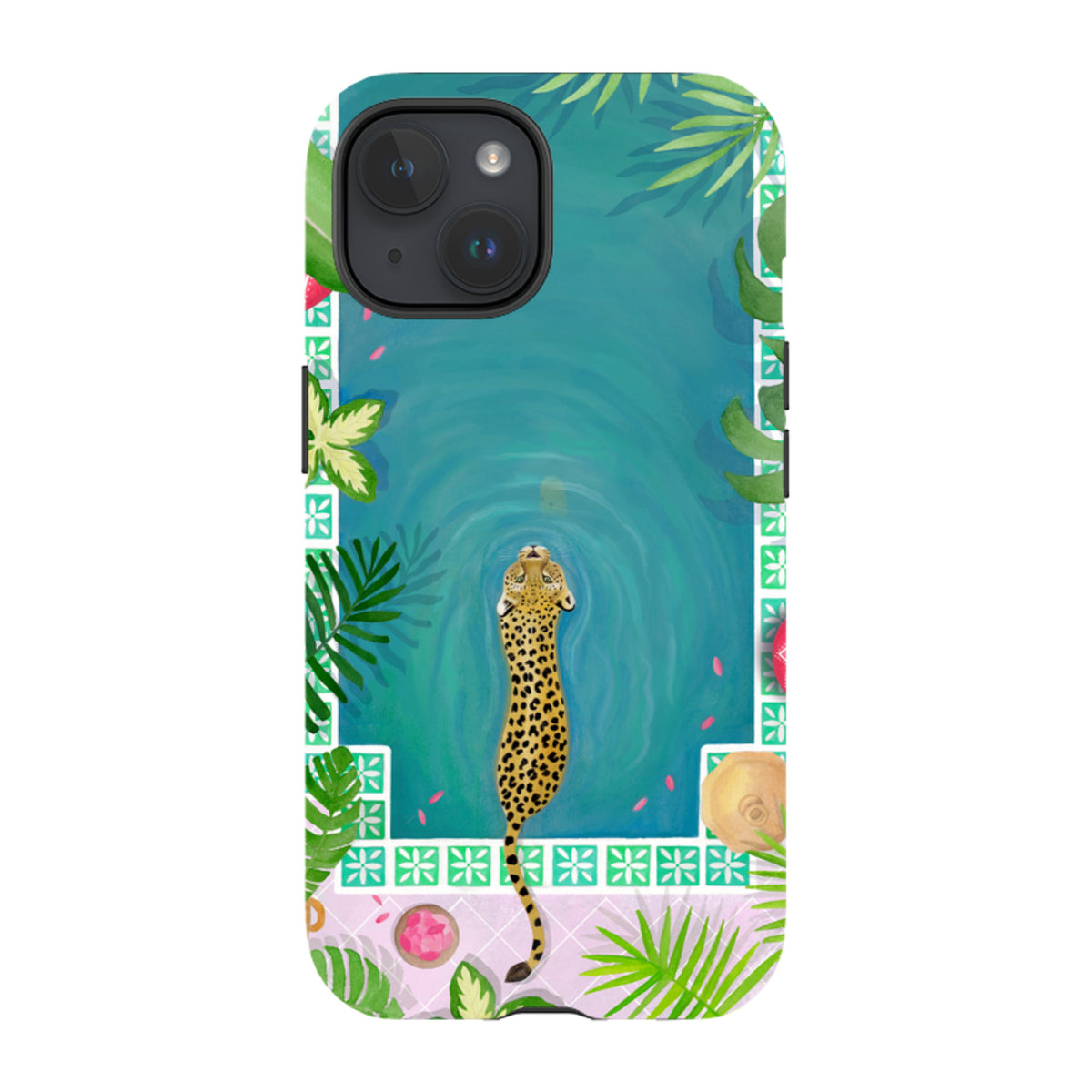 iPhone MagSafe Tough Case - Morocco Pool Leopard By Bex Parkin