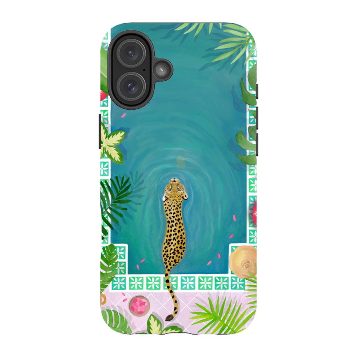 iPhone MagSafe Tough Case - Morocco Pool Leopard By Bex Parkin