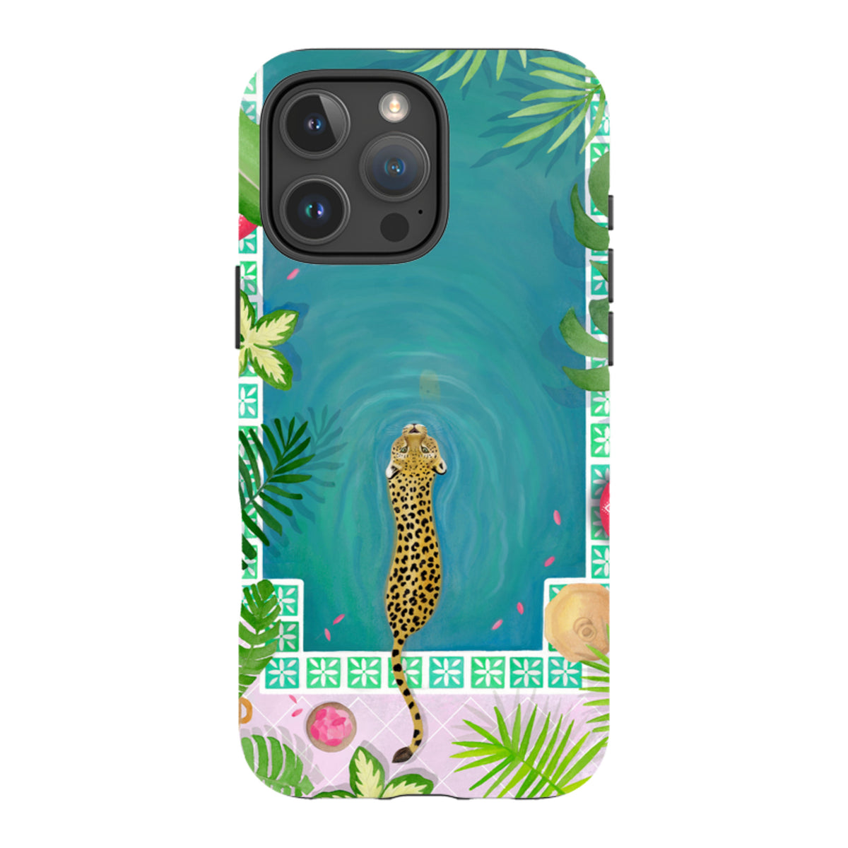 iPhone MagSafe Tough Case - Morocco Pool Leopard By Bex Parkin