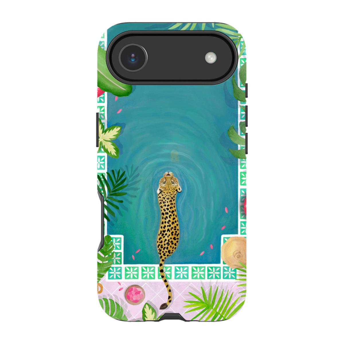 iPhone MagSafe Tough Case - Morocco Pool Leopard By Bex Parkin