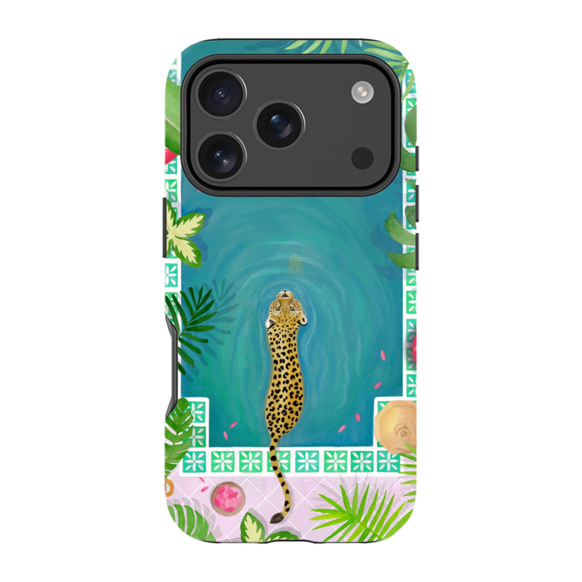 iPhone MagSafe Tough Case - Morocco Pool Leopard By Bex Parkin
