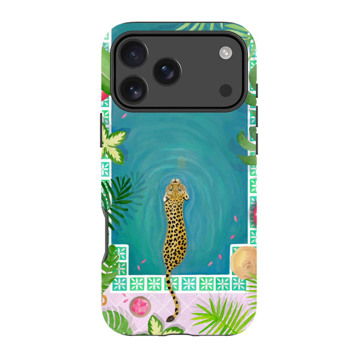 iPhone MagSafe Tough Case - Morocco Pool Leopard By Bex Parkin
