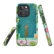 iPhone MagSafe Tough Case - Morocco Pool Leopard By Bex Parkin