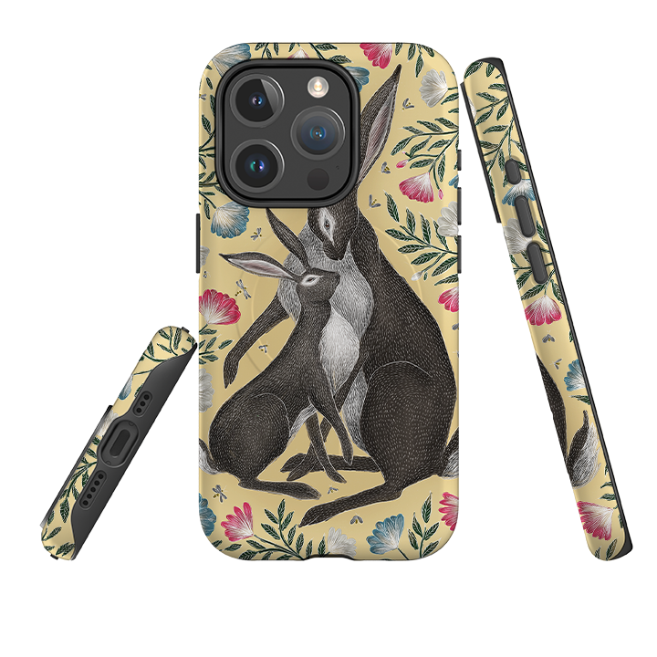 iPhone MagSafe Tough Case -  Mother and baby Hare By Catherine Rowe