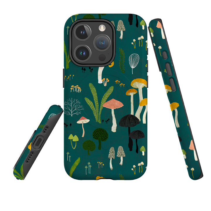 iPhone MagSafe Tough Case - Mushroom Lake By Katherine Quinn