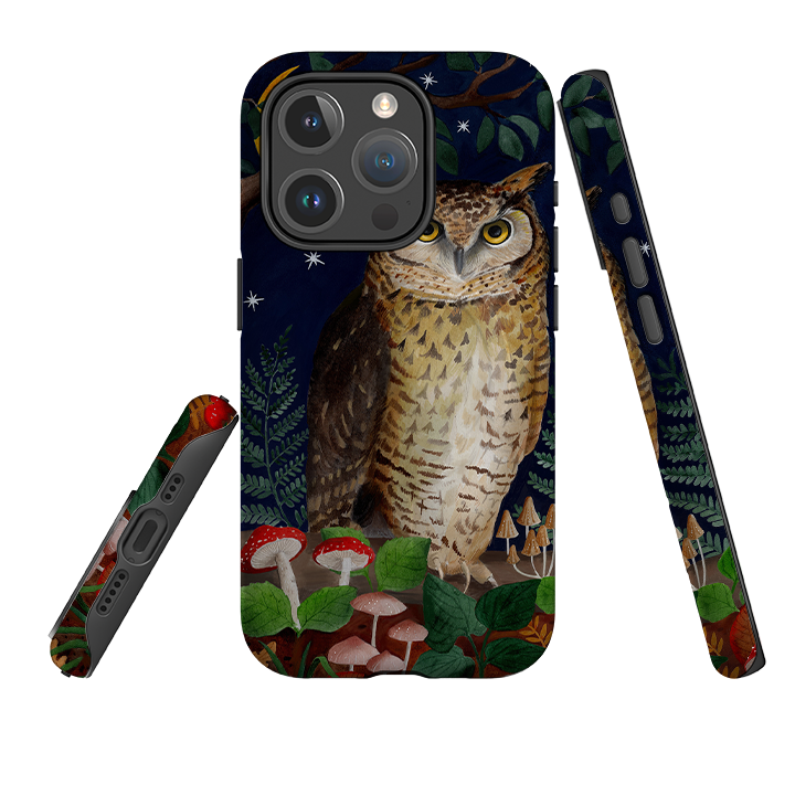 iPhone MagSafe Tough Case - Mushroom Owl By Bex Parkin