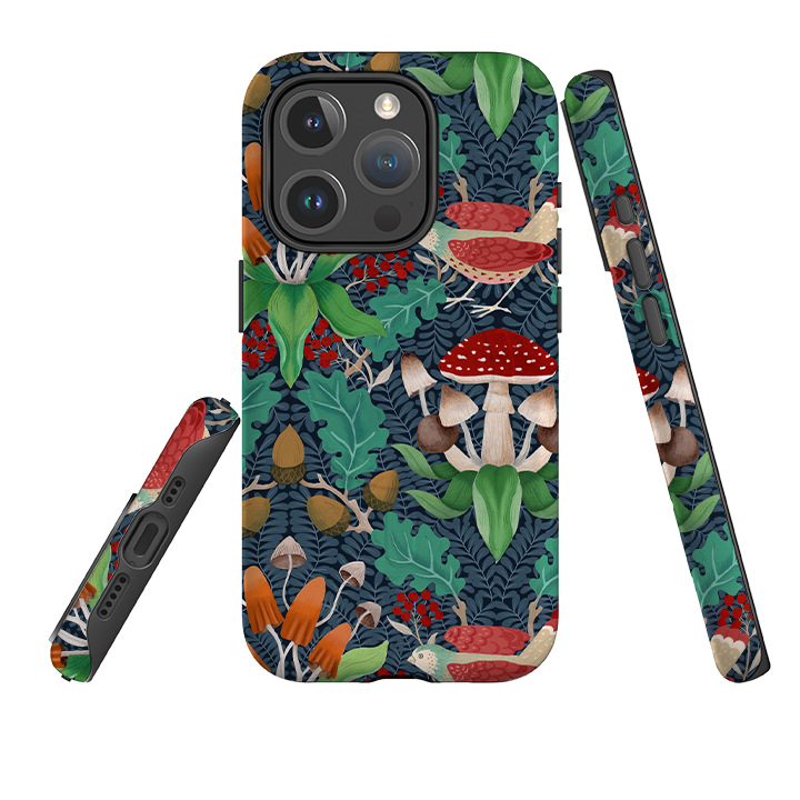iPhone MagSafe Tough Case - Mushrooms By Bex Parkin