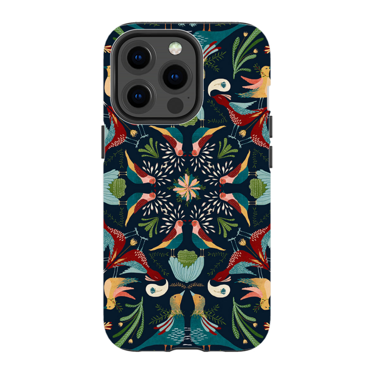 iPhone MagSafe Tough Case - Navy Hanky By Katherine Quinn