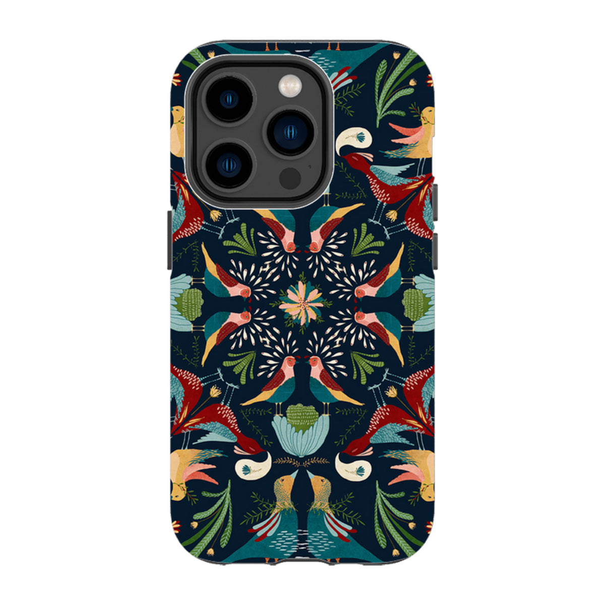 iPhone MagSafe Tough Case - Navy Hanky By Katherine Quinn