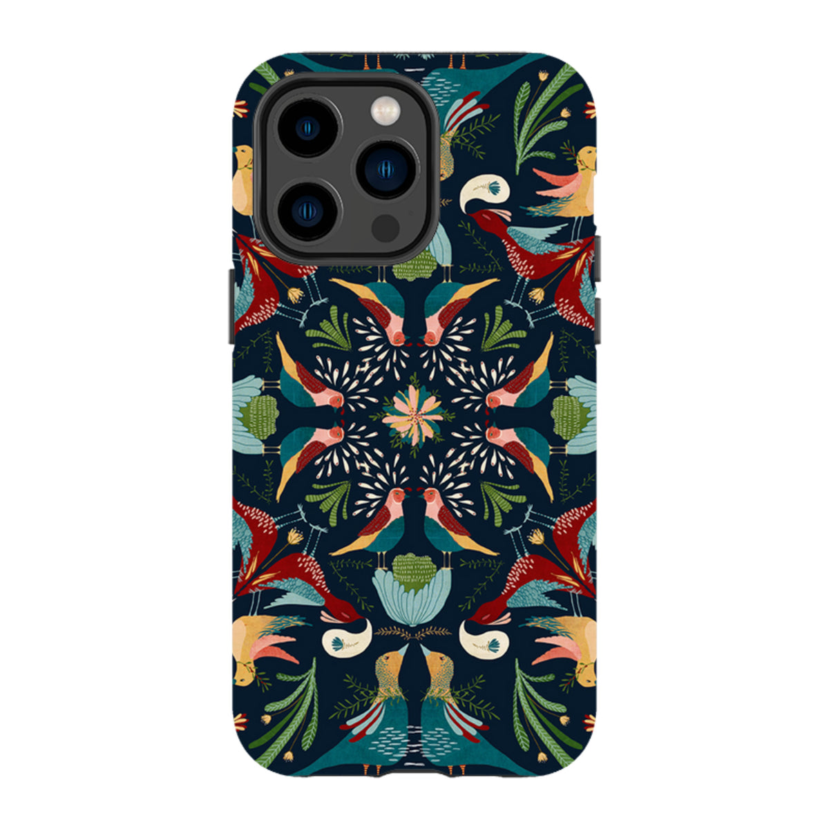 iPhone MagSafe Tough Case - Navy Hanky By Katherine Quinn