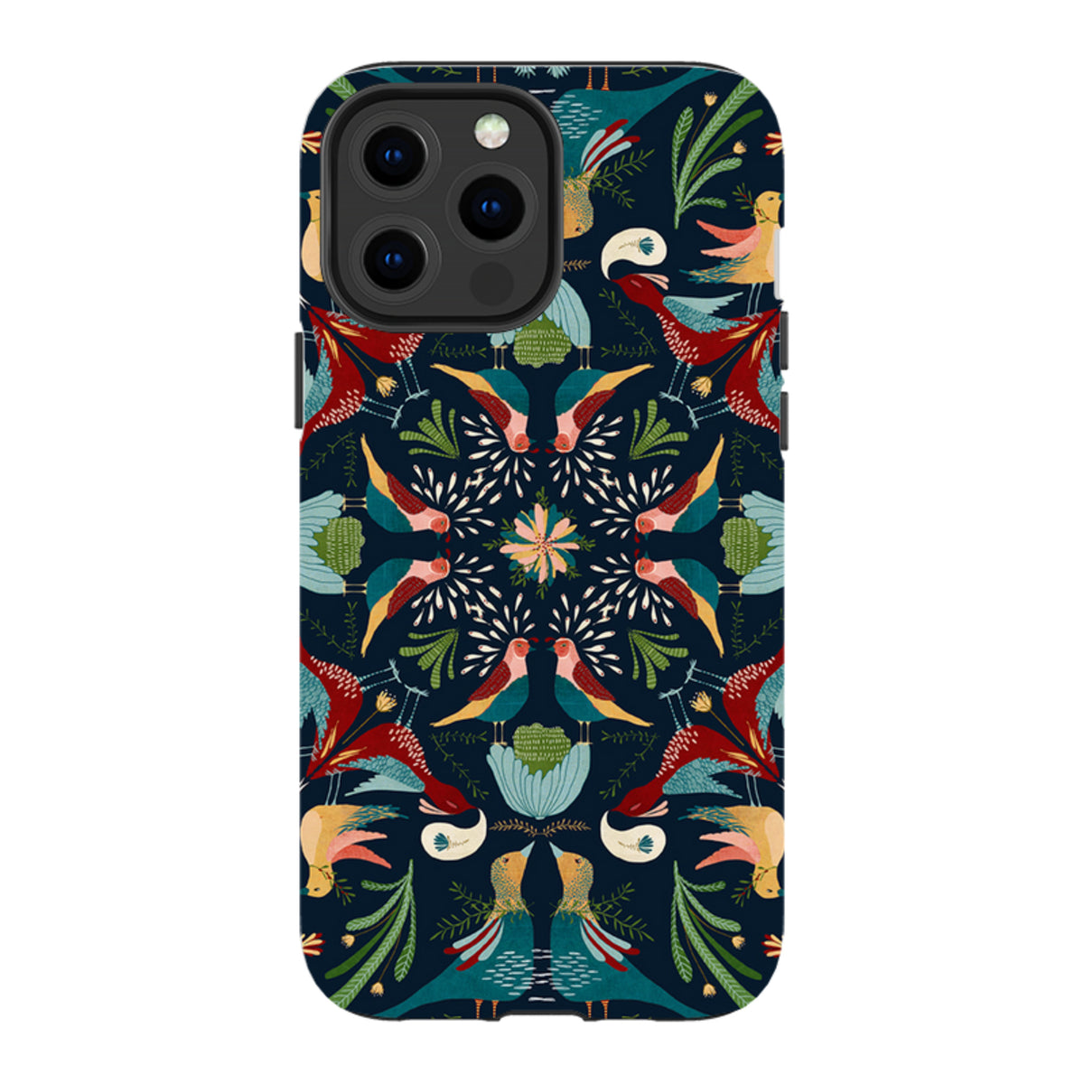 iPhone MagSafe Tough Case - Navy Hanky By Katherine Quinn