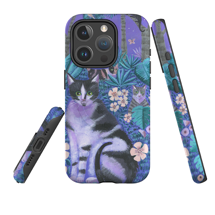 iPhone MagSafe Tough Case - Night Cats 2 By Mary Stubberfield