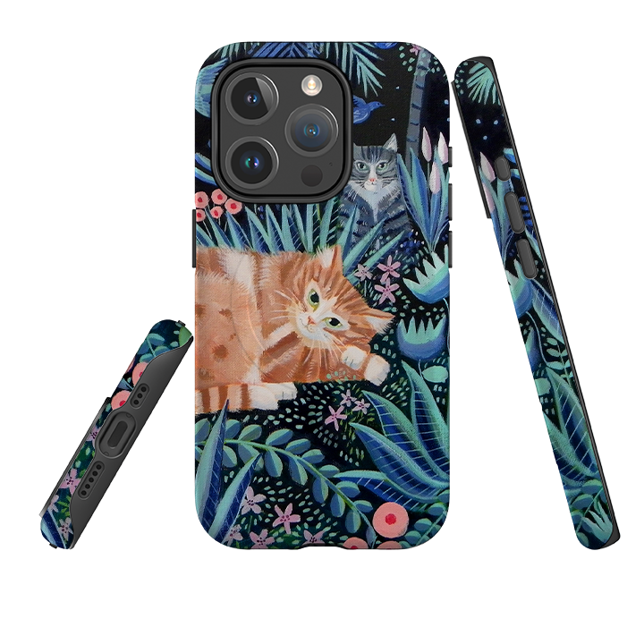 iPhone MagSafe Tough Case - Night Cats By Mary Stubberfield