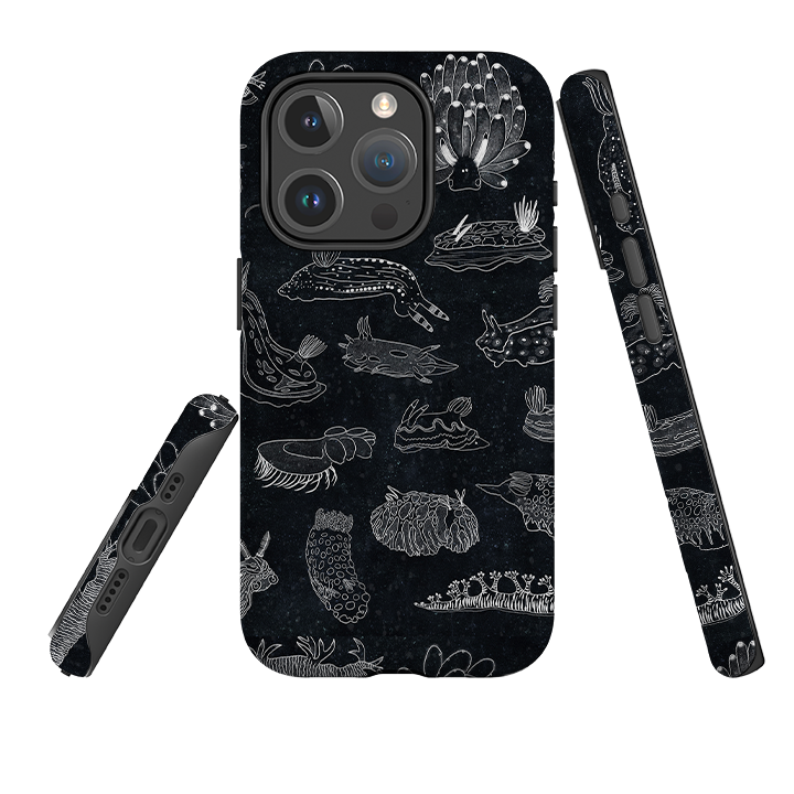 iPhone MagSafe Tough Case - Nudibranch Line Drawing By Katherine Quinn