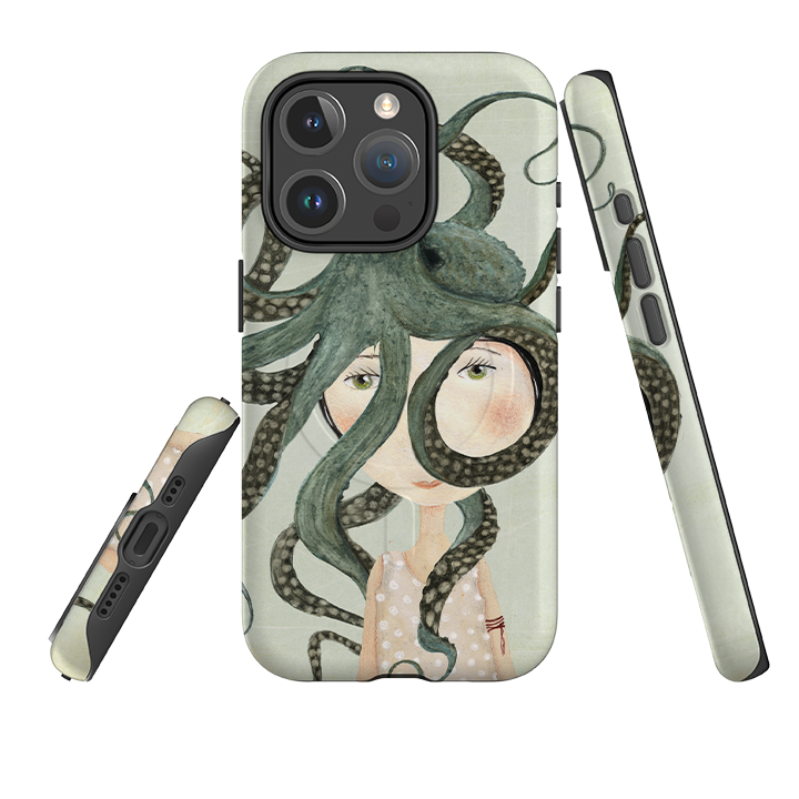 iPhone MagSafe Tough Case - Octopus Girl By Katherine Quinn