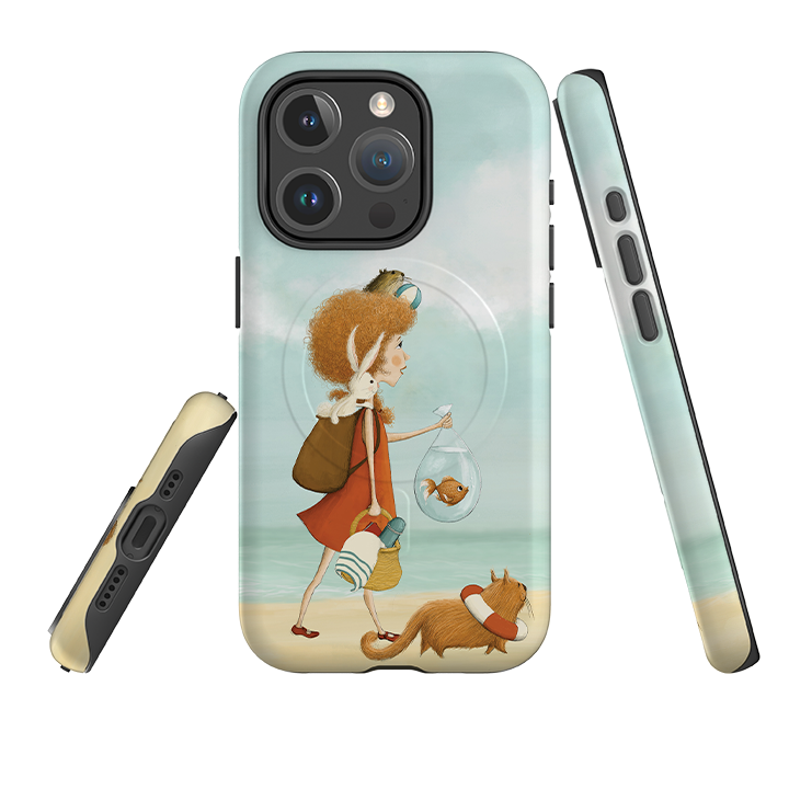 iPhone MagSafe Tough Case - On Vacation By Maja Lindberg