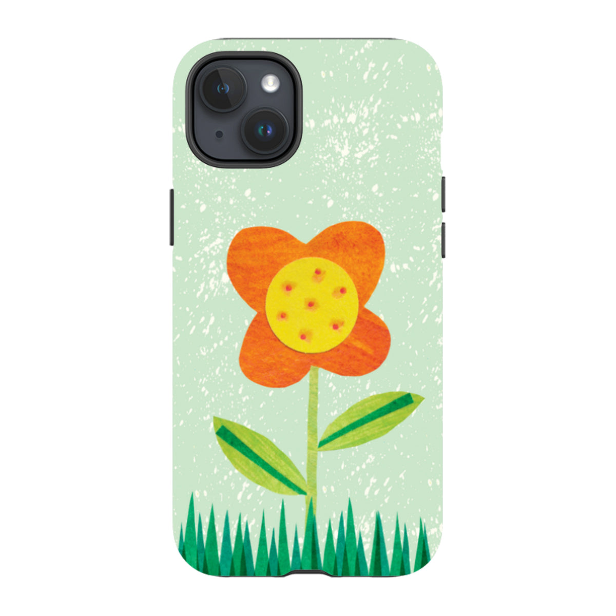 iPhone MagSafe Tough Case - Orange Flower By Tracey English
