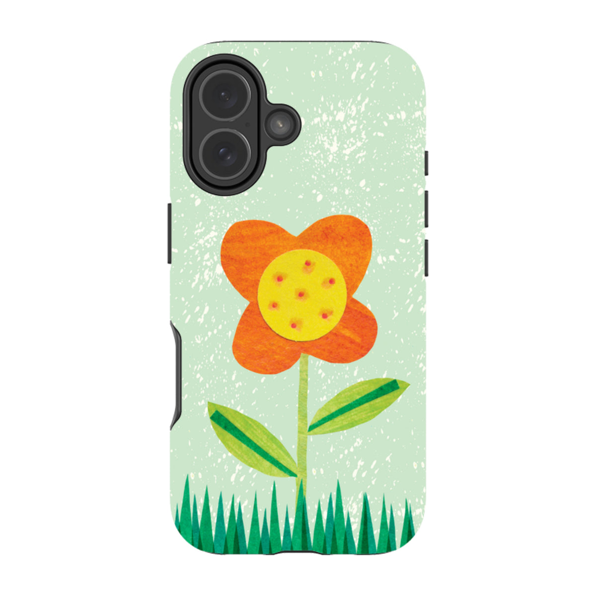 iPhone MagSafe Tough Case - Orange Flower By Tracey English