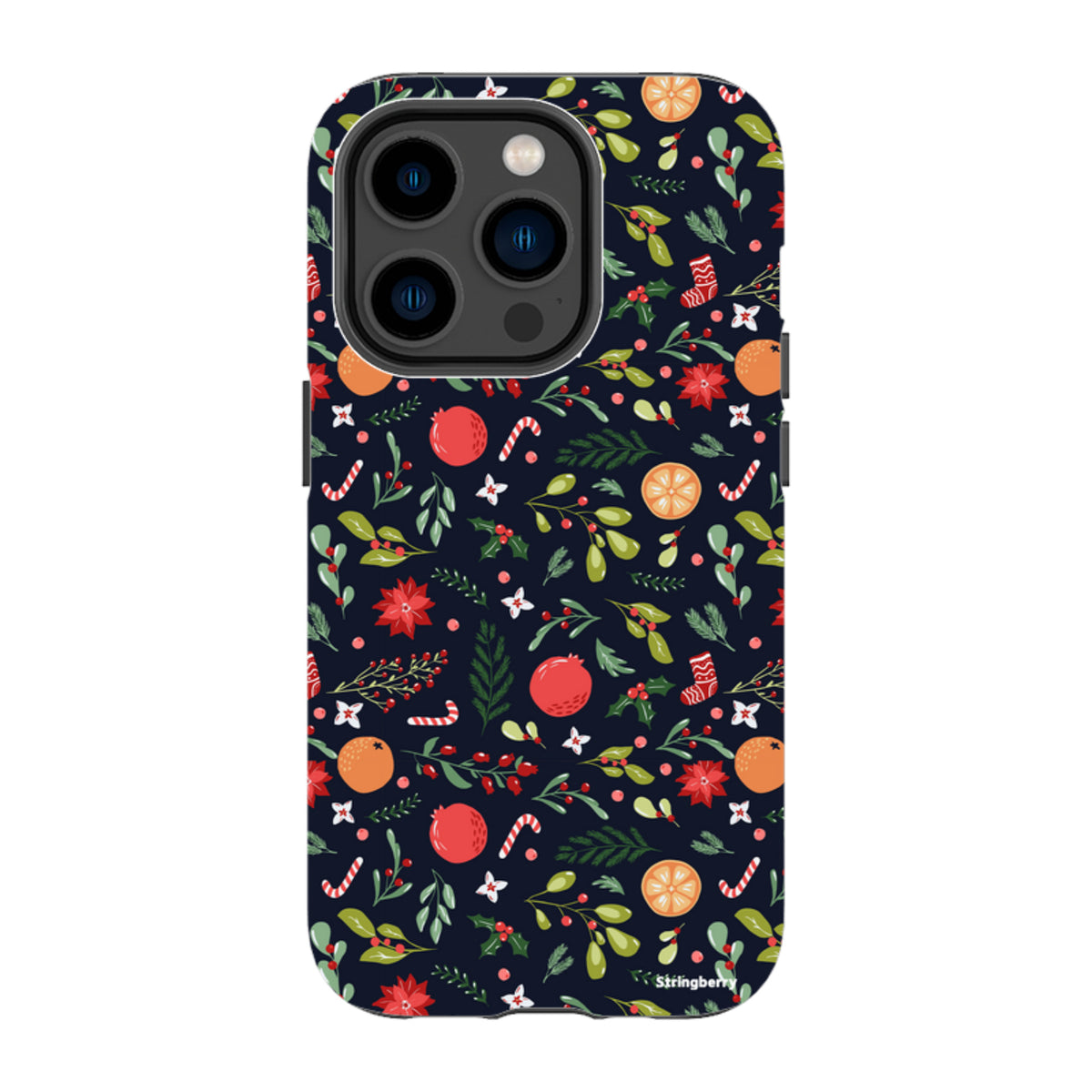 iPhone MagSafe Tough Case - Oranges and Candy Canes II