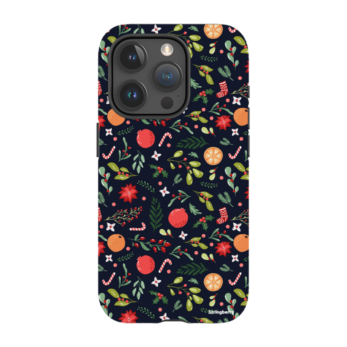 iPhone MagSafe Tough Case - Oranges and Candy Canes II