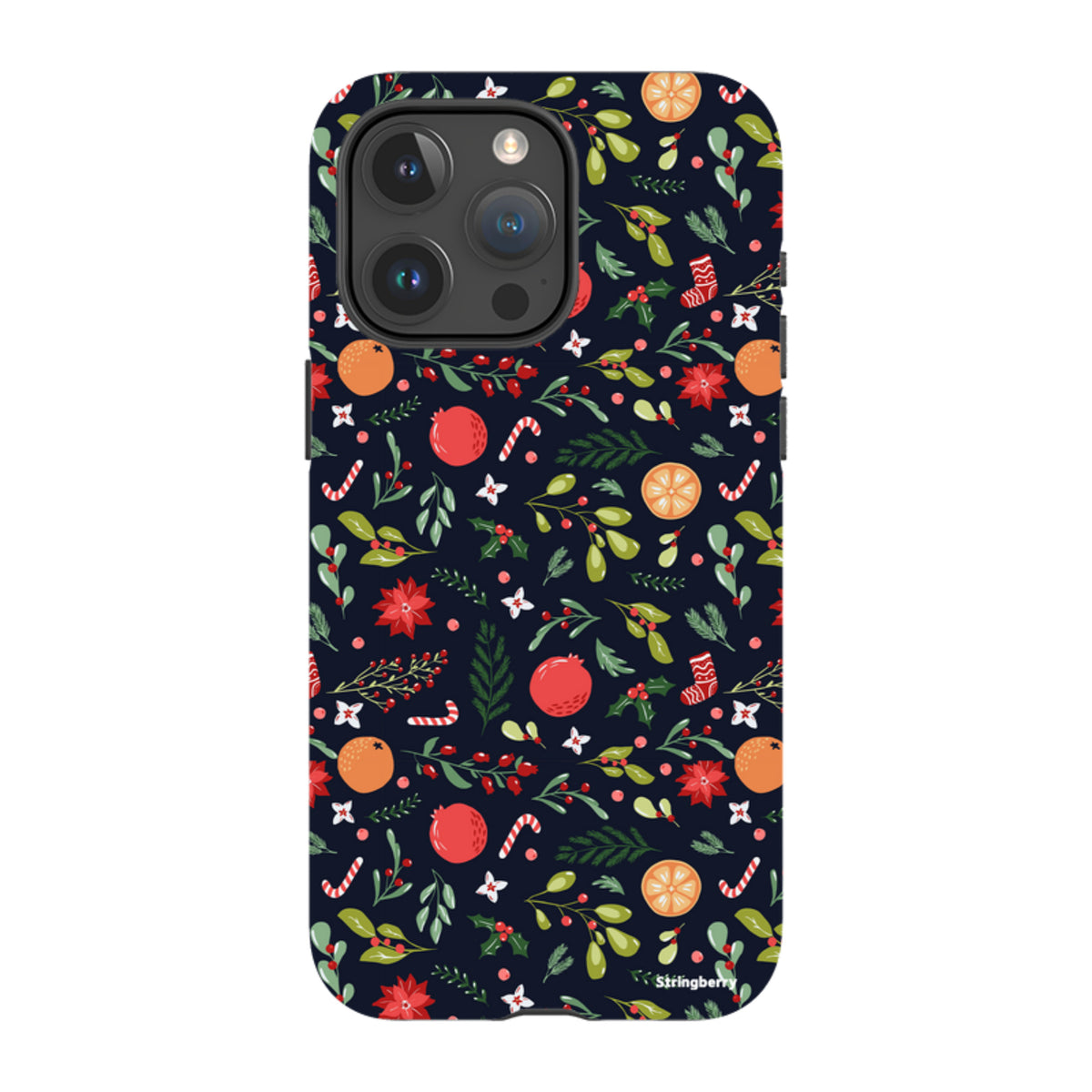 iPhone MagSafe Tough Case - Oranges and Candy Canes II