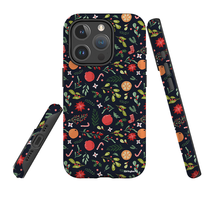 iPhone MagSafe Tough Case - Oranges and Candy Canes II