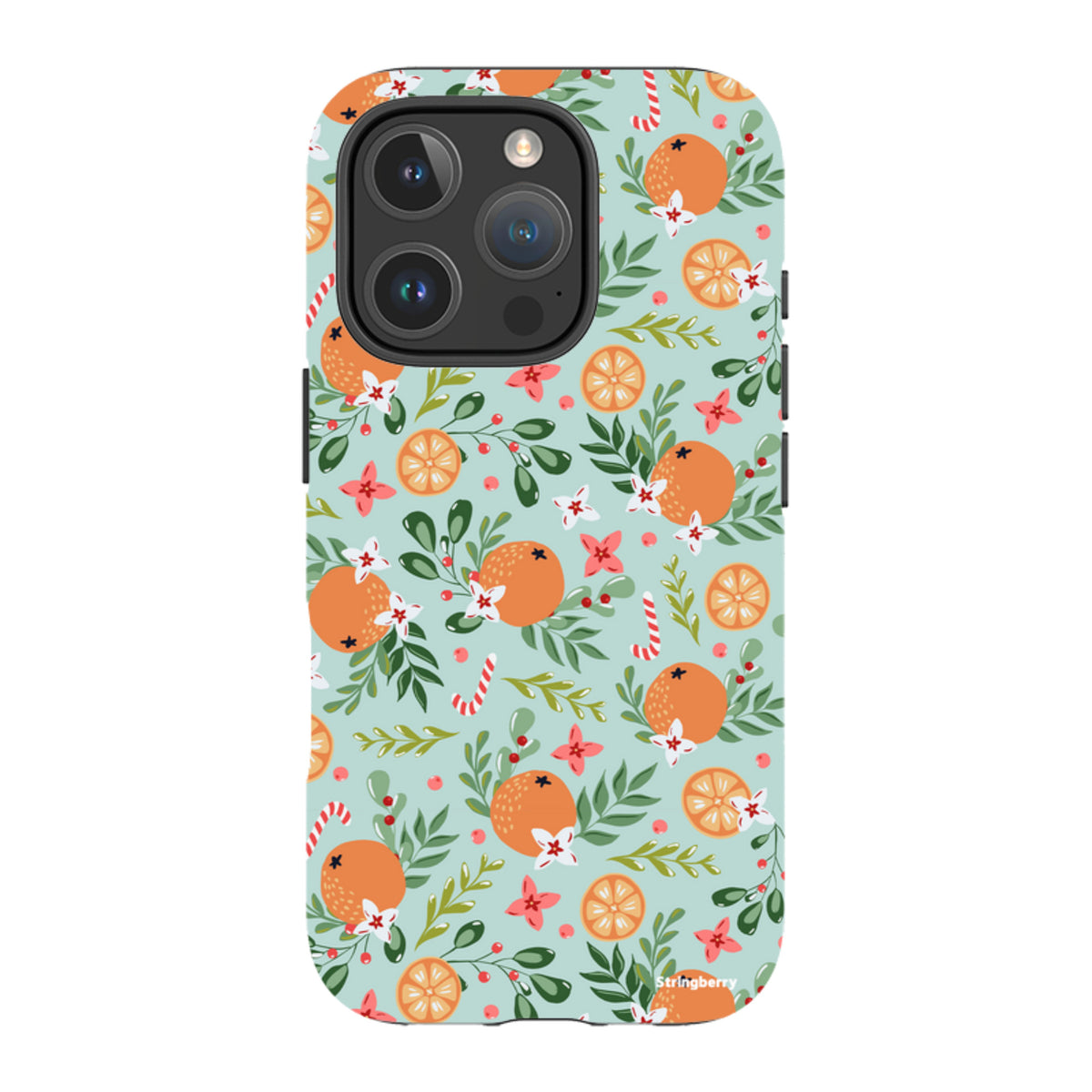 iPhone MagSafe Tough Case - Oranges and Candy Canes