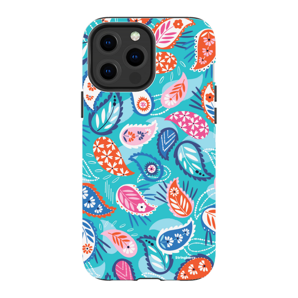 iPhone MagSafe Tough Case -  Paisley Blue By Ali Brookes