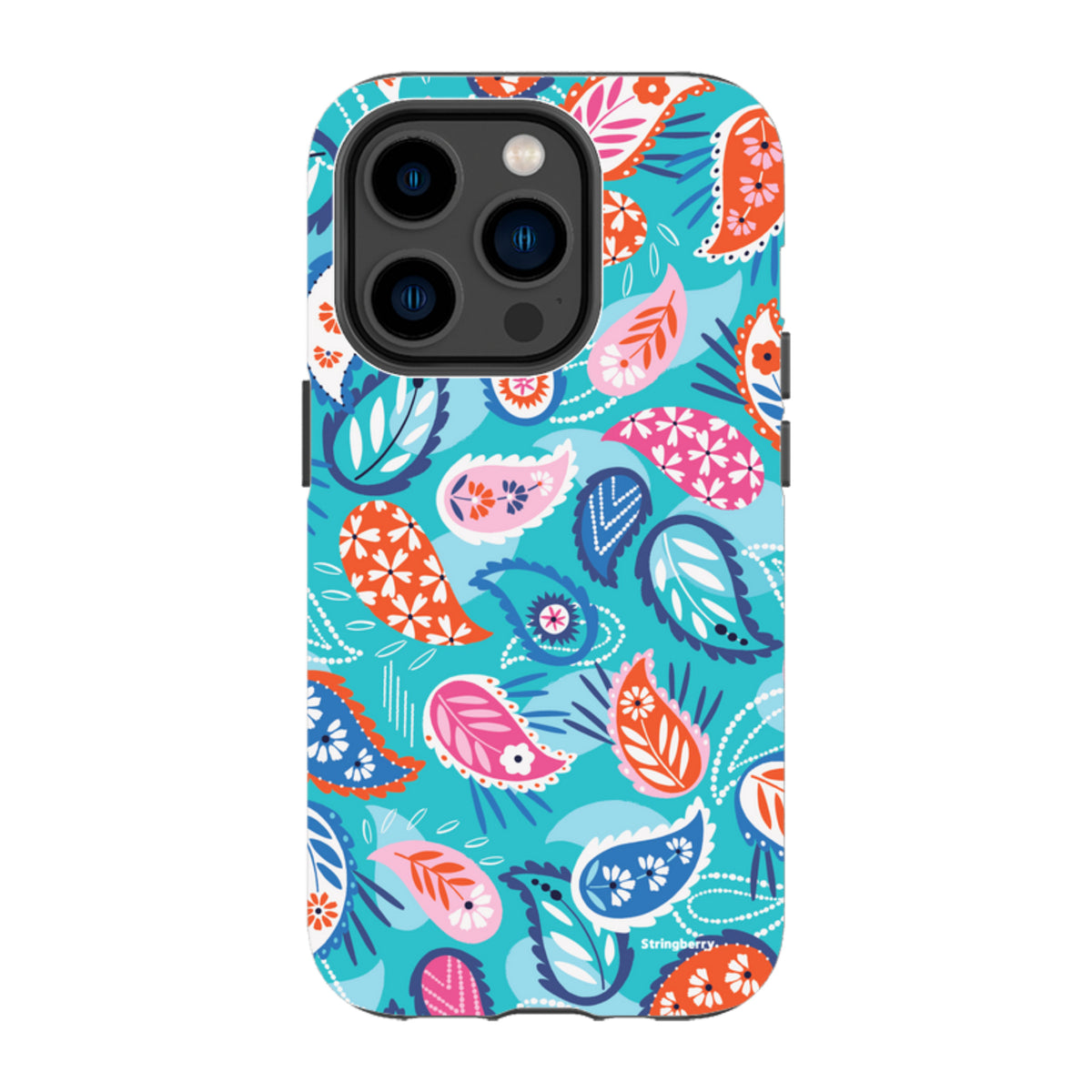 iPhone MagSafe Tough Case -  Paisley Blue By Ali Brookes
