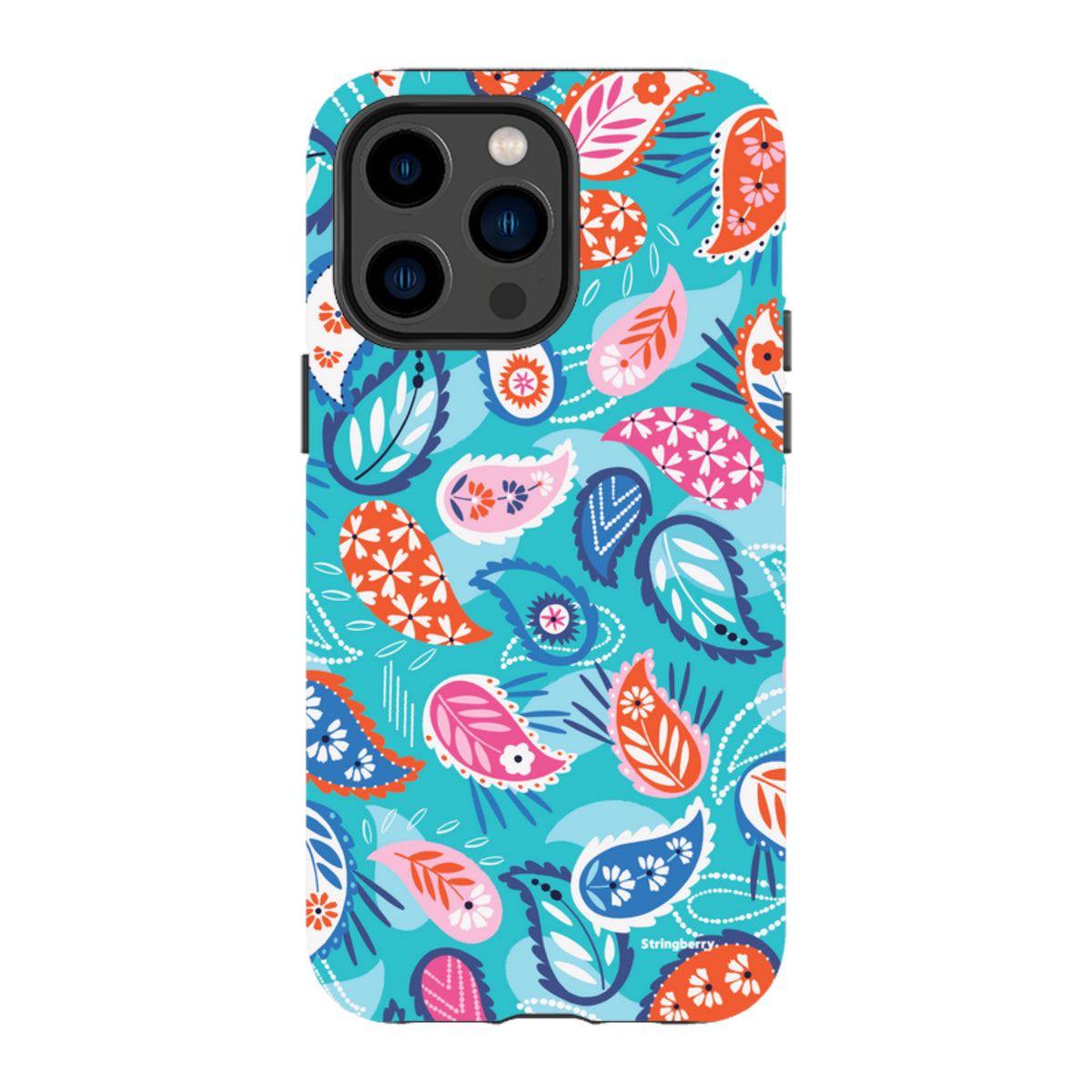 iPhone MagSafe Tough Case -  Paisley Blue By Ali Brookes