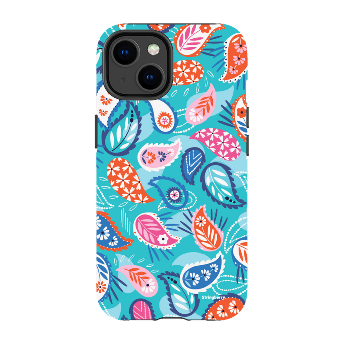 iPhone MagSafe Tough Case -  Paisley Blue By Ali Brookes