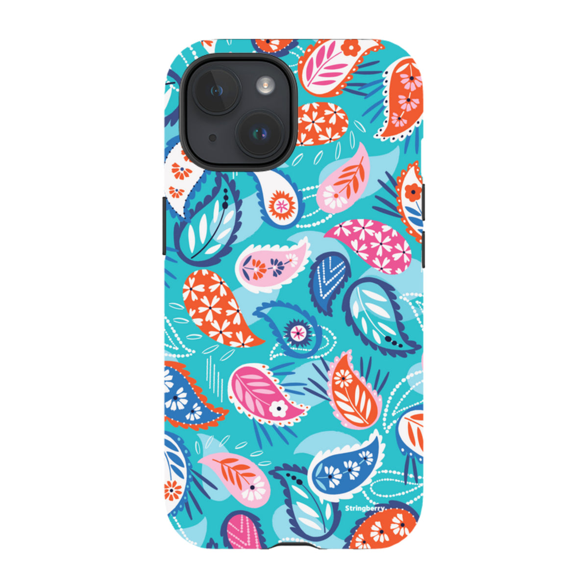 iPhone MagSafe Tough Case -  Paisley Blue By Ali Brookes