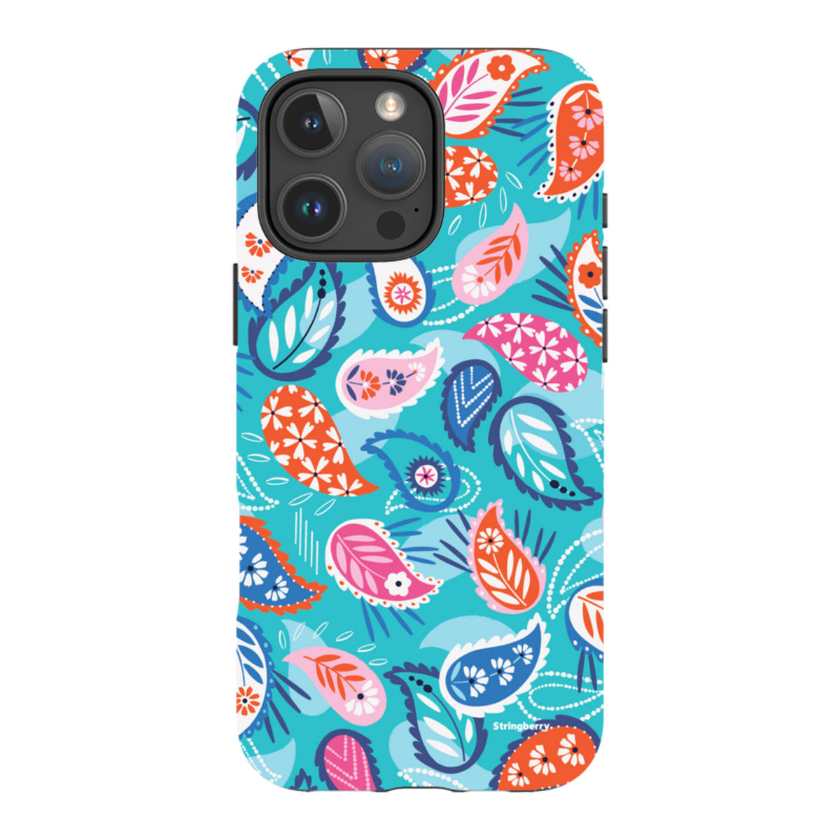 iPhone MagSafe Tough Case -  Paisley Blue By Ali Brookes