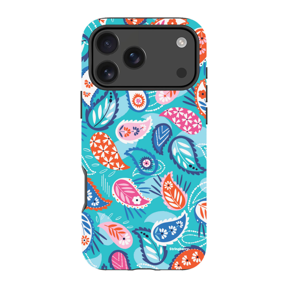 iPhone MagSafe Tough Case -  Paisley Blue By Ali Brookes