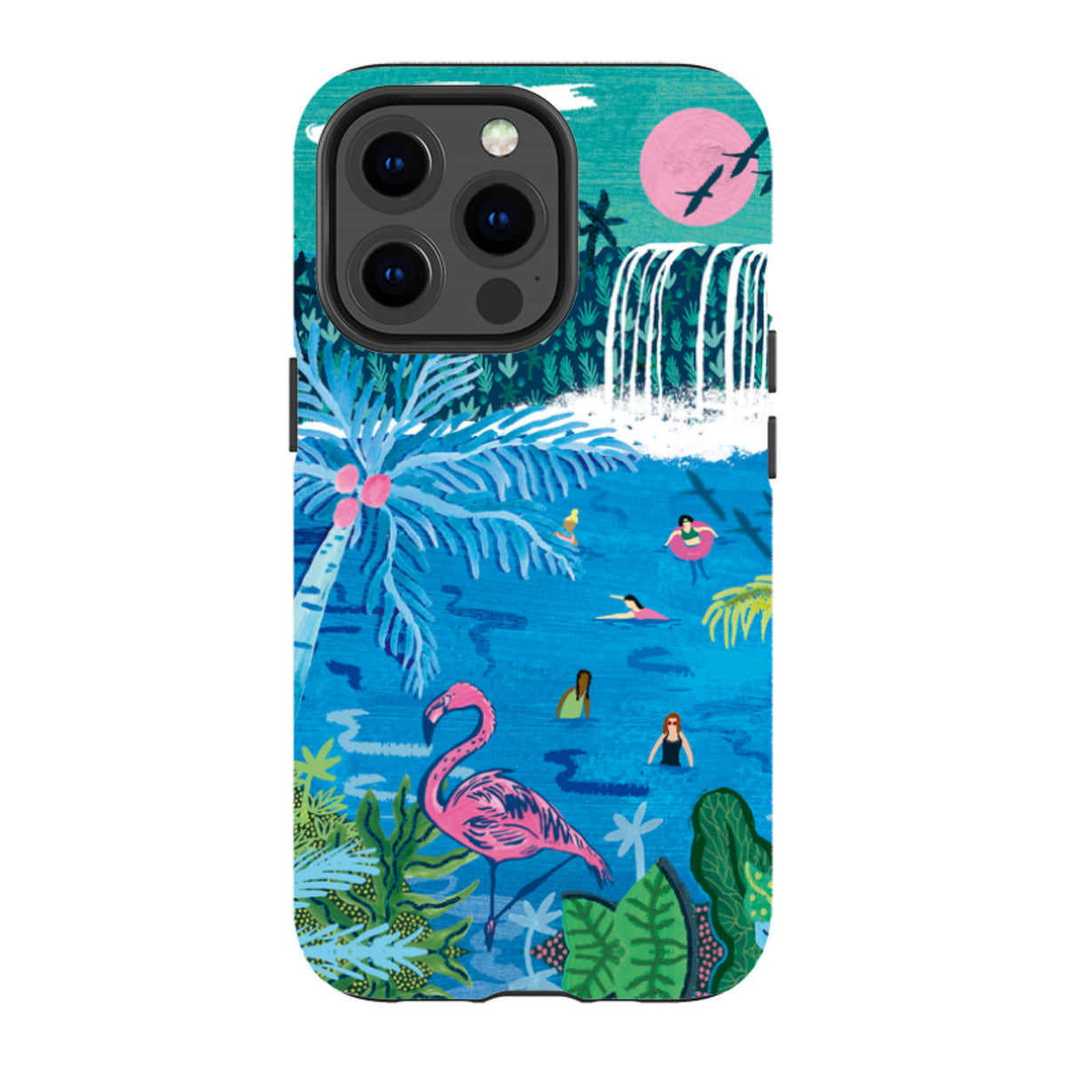 iPhone MagSafe Tough Case - Palm Pool By Emma Frances Grant