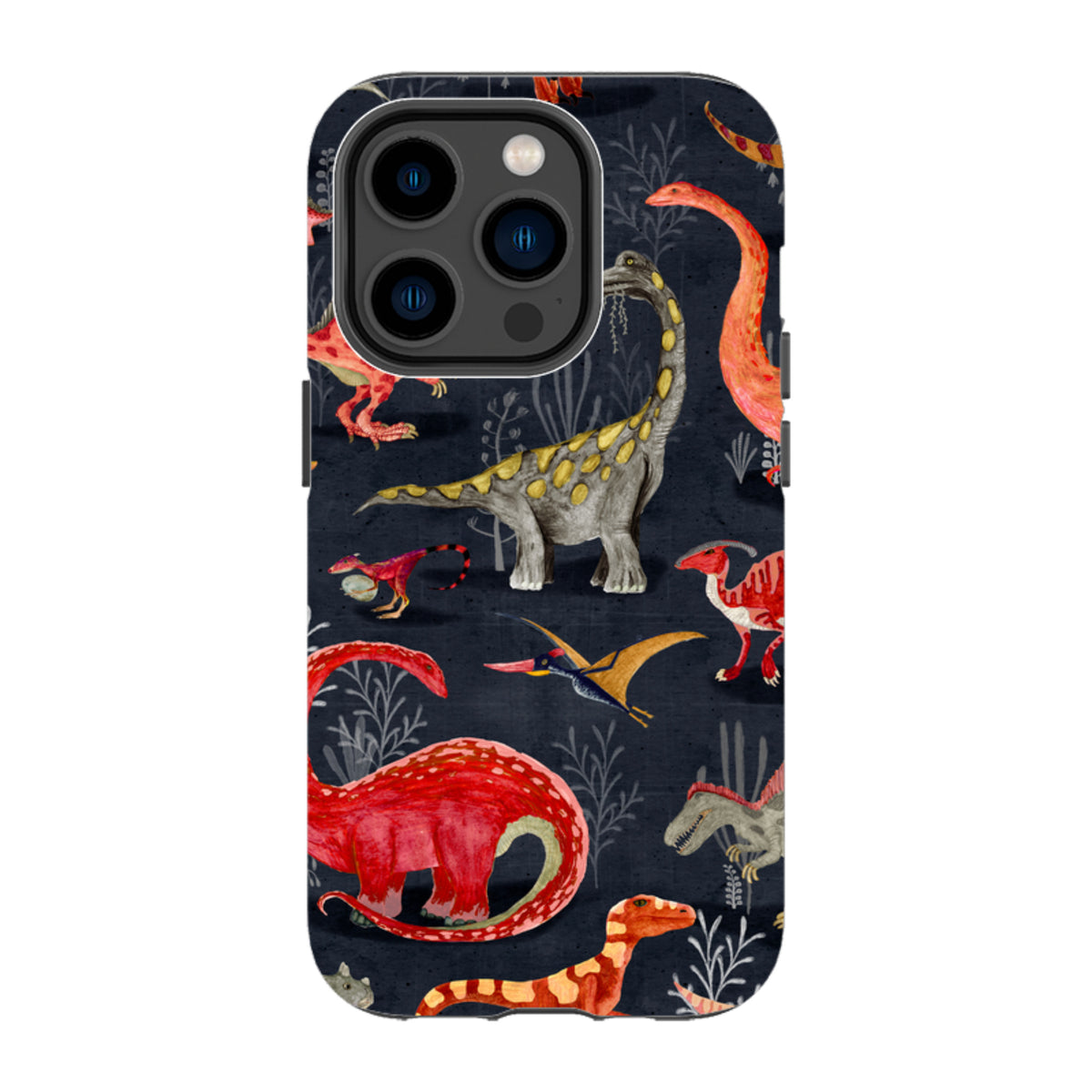 iPhone MagSafe Tough Case - Parisian Dinosaurs By Katherine Quinn