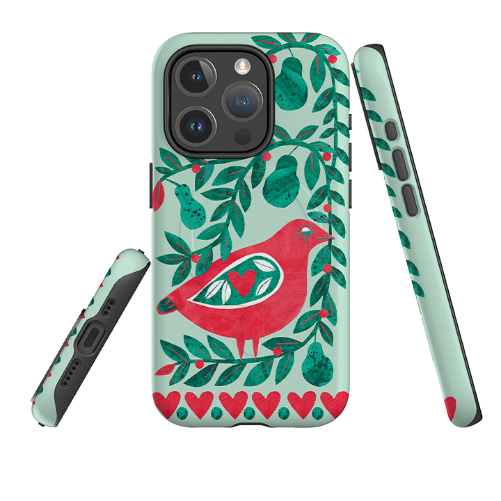 iPhone MagSafe Tough Case - Partridge With Pears By Tracey English
