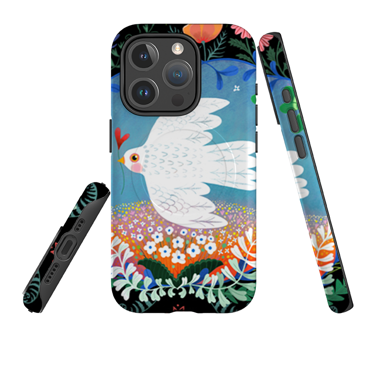 iPhone MagSafe Tough Case - Peace Bird By Mia Underwood