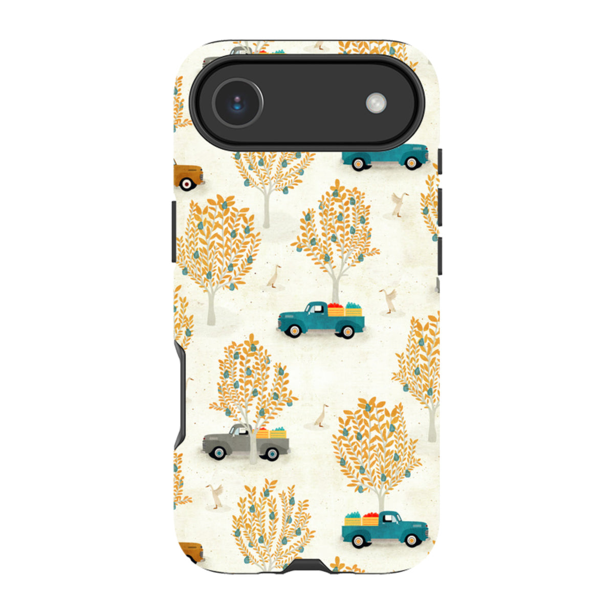 iPhone MagSafe Tough Case - Pear Trees and Trucks By Katherine Quinn