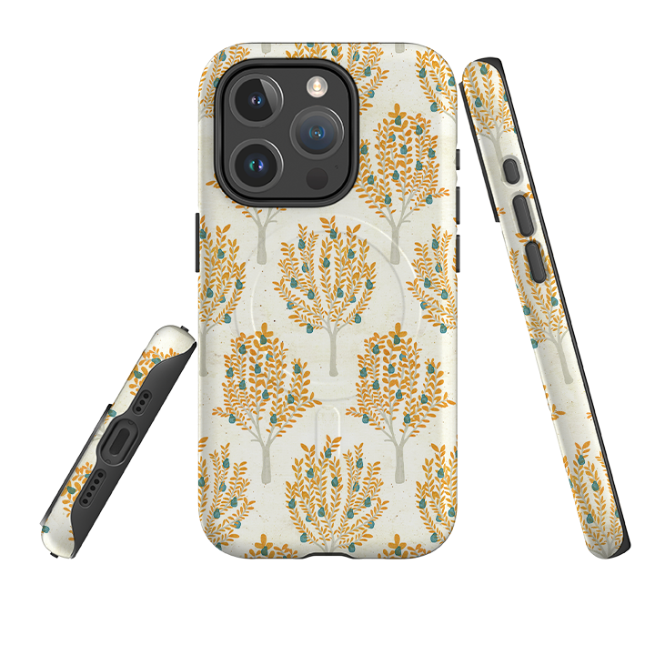 iPhone MagSafe Tough Case – Birnbäume Creme von Katherine Quinn